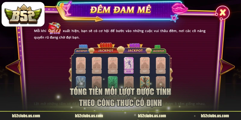 Tổng tiền mỗi lượt được tính theo công thức cố định